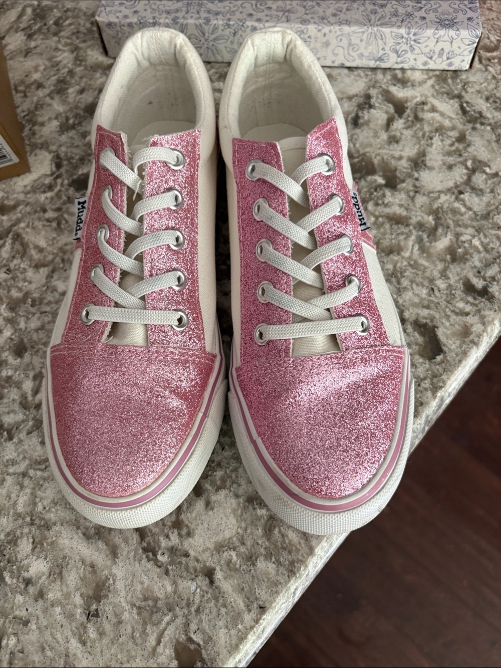 Mudd Kids Pink Glitter Sneakers